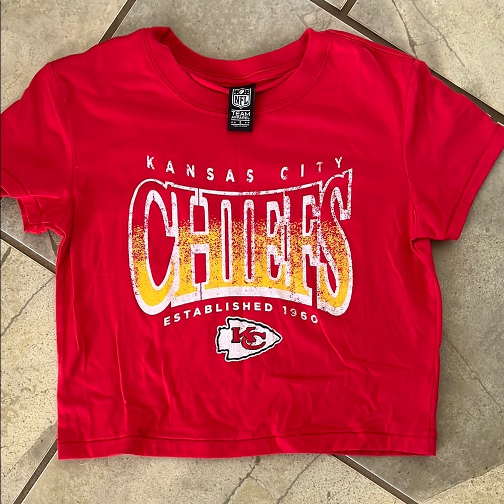 NWOT - Kansas City Chiefs Red Crop TShirt